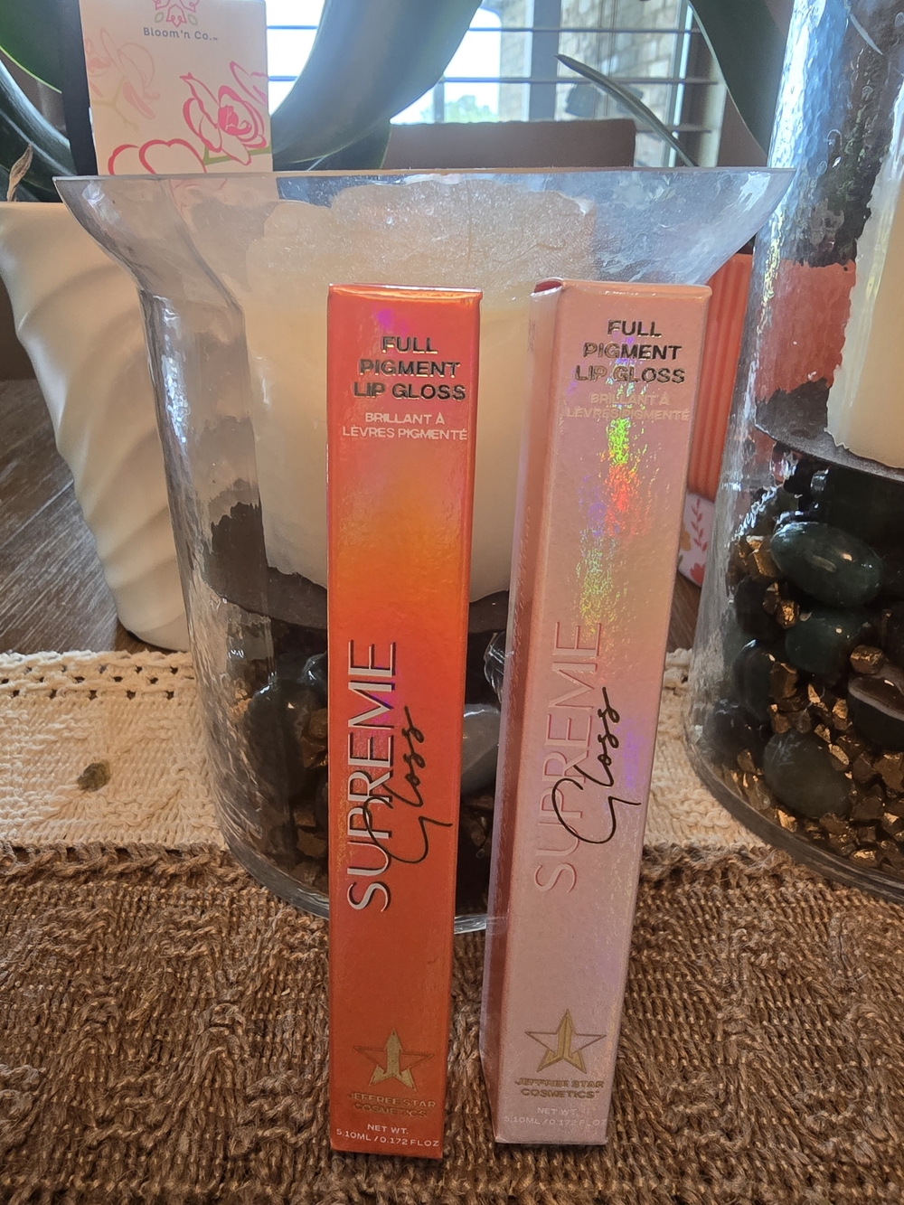 Jeffree Star Supreme Gloss Full Pigment Lip Duo - Orange County & Pink Vault